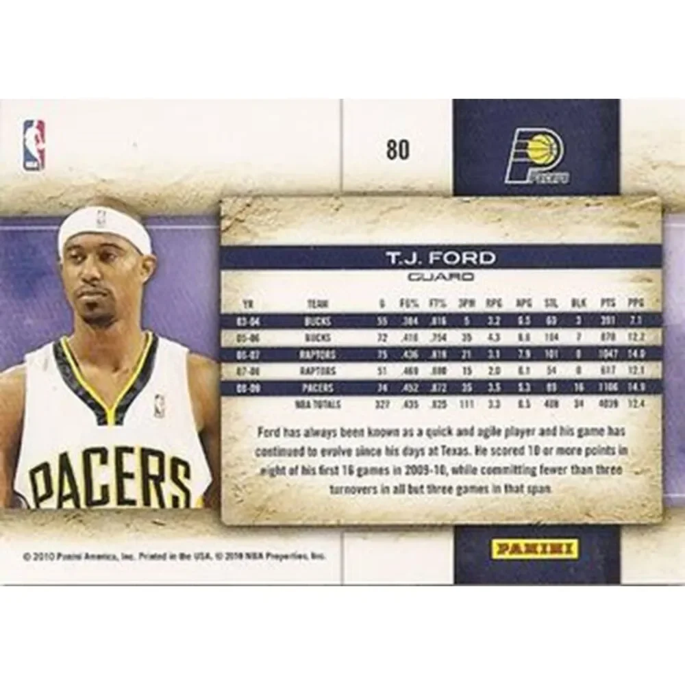 2009 Studio Basketball Card - #80 T J Ford